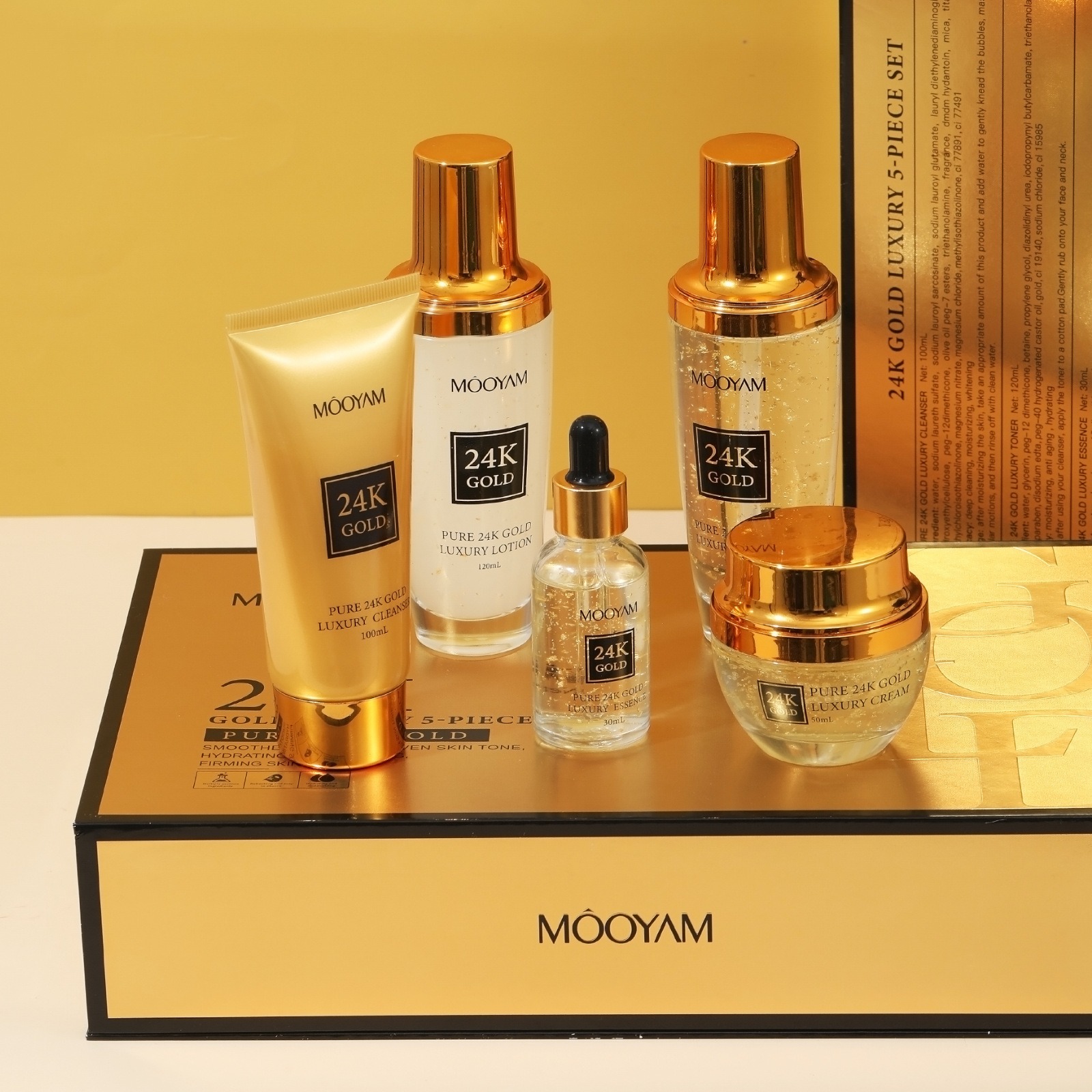 Luxury Skincare Set - مجموعة مرطبة فاخرة من الذهب عيار