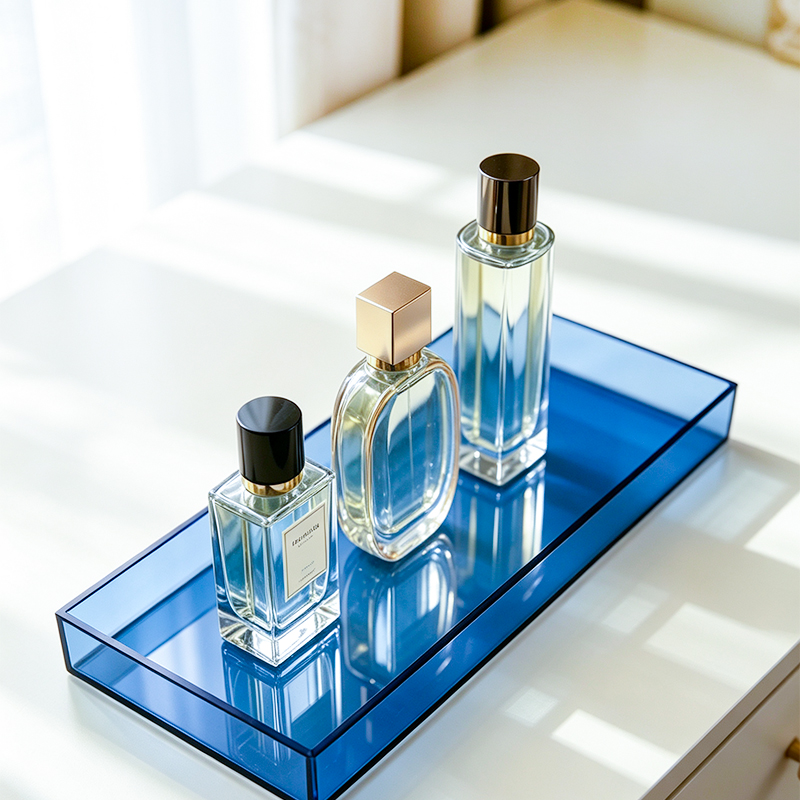Luxury Skincare Display - صينية تخزين مستطيلة متعددة الألوان من