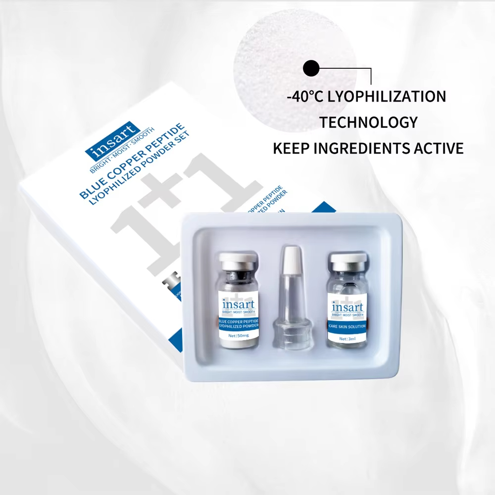 مسحوق ببتيد النحاس الأزرق المج - مراجعة Oligopeptide Wrinkle وسعره