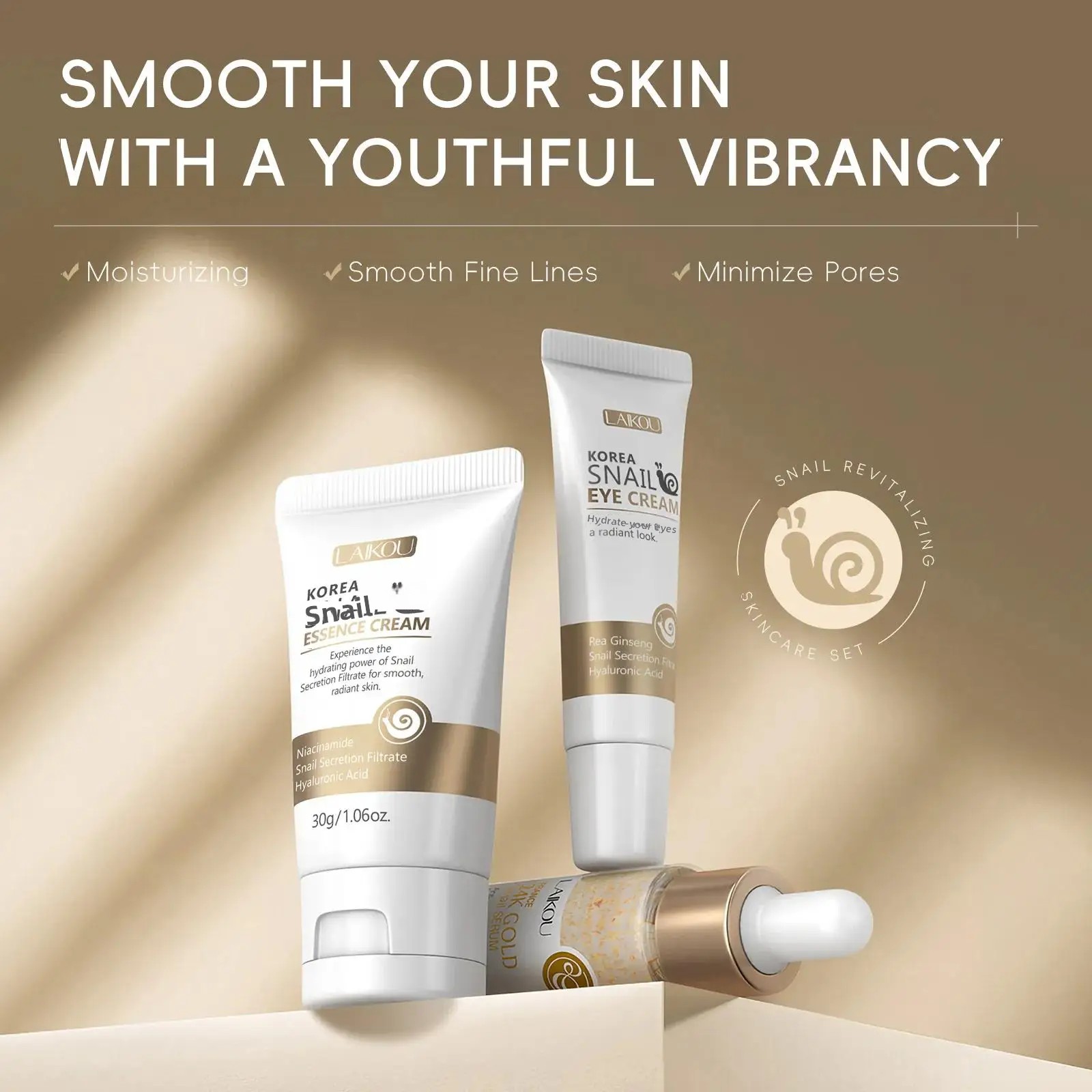 24K الذهب الحلزون إصلاح مصل كر - مراجعة Luxury Skincare Set وسعره